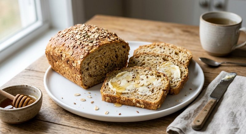 Gluten-Free Honey Oat Bread — baking recipe, serves 4