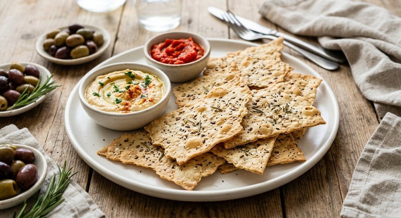 Gluten-Free Lavash Crackerbreads — baking recipe, serves 4