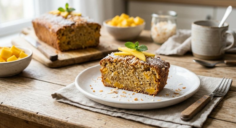 Gluten-Free Mango Coconut Bread — baking recipe, serves 4