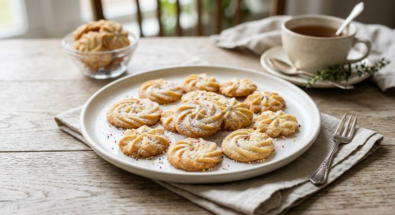 Gluten-Free Press Cookies — baking recipe, serves 4