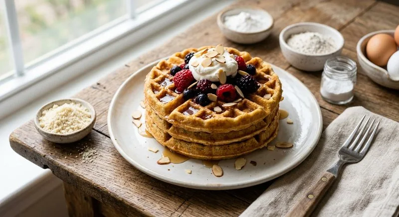 Gluten-Free Almond Flour Waffles