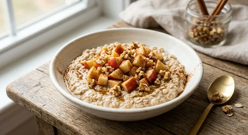 Gluten-Free Apple Walnut Overnight Oats
