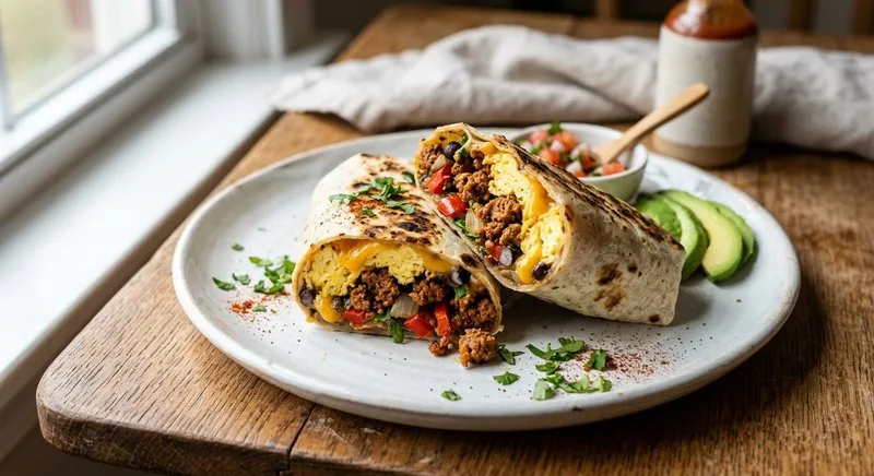 Gluten-Free Chorizo Breakfast Burritos