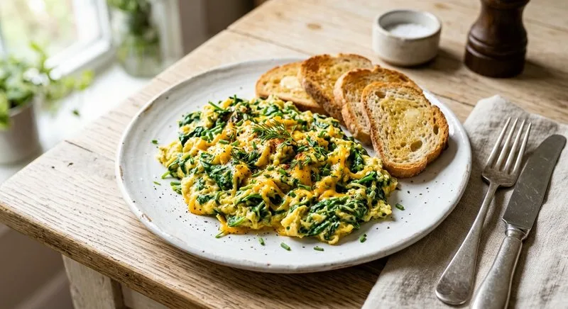 Gluten-Free Green Eggs Scramble