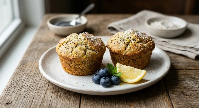 Gluten-Free Lemon Poppy Seed Muffins