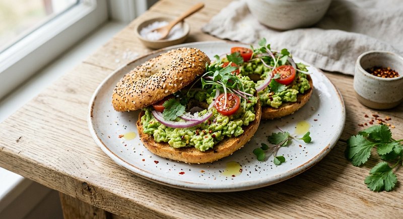 Gluten-Free Loaded Avocado Bagel — breakfast recipe, serves 4
