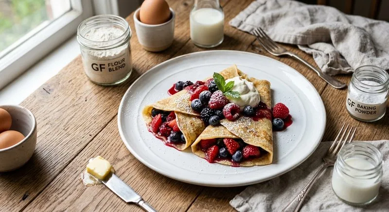 Gluten-Free Mixed Berry Crepes