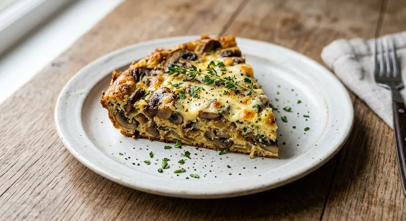 Gluten-Free Mushroom Swiss Frittata