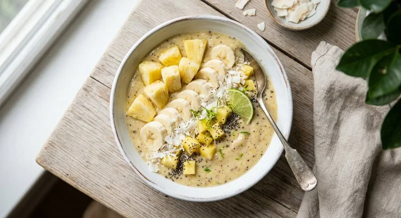 Gluten-Free Pineapple Coconut Smoothie Bowl