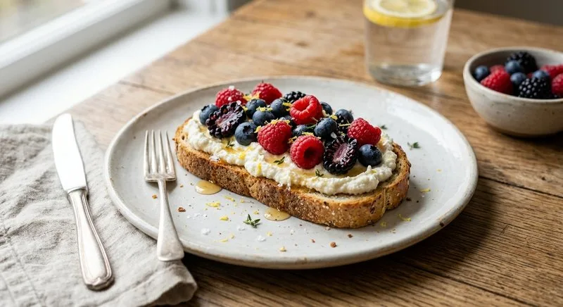 Gluten-Free Ricotta and Berry Toast