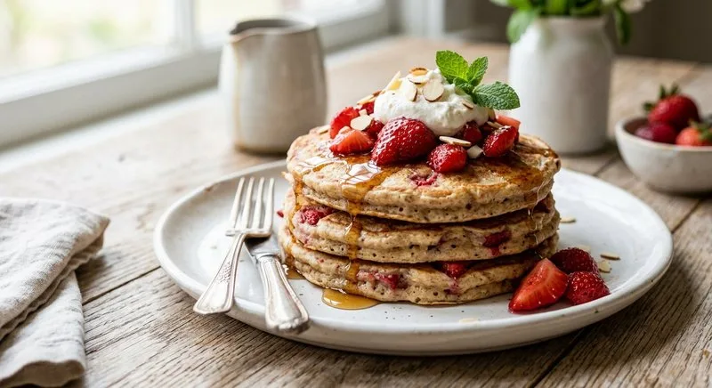 Gluten-Free Strawberry Pancakes