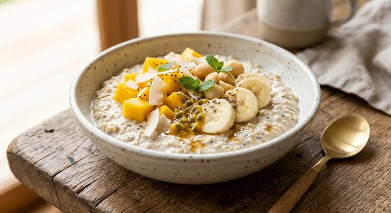 Gluten-Free Tropical Overnight Oats