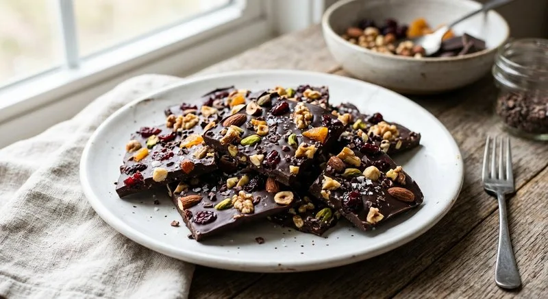 Gluten-Free Chocolate Bark with Nuts