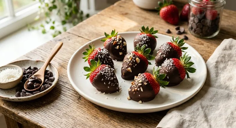 Gluten-Free Chocolate-Dipped Strawberries