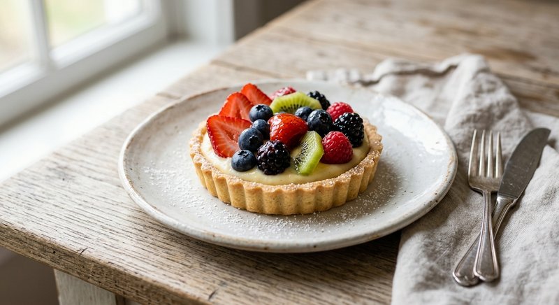Gluten-Free Fruit Tart — desserts recipe, serves 4