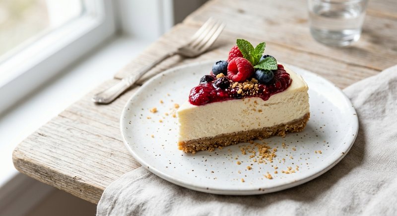 Gluten-Free No-Bake Cheesecake — desserts recipe, serves 4
