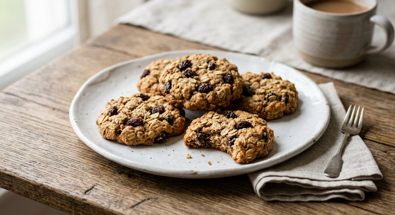 Gluten-Free Oatmeal Raisin Cookies — desserts recipe, serves 4