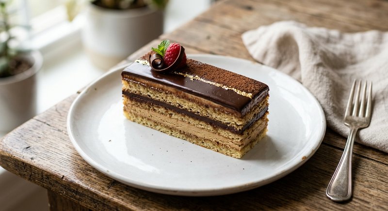 Gluten-Free Opera Torte — desserts recipe, serves 4