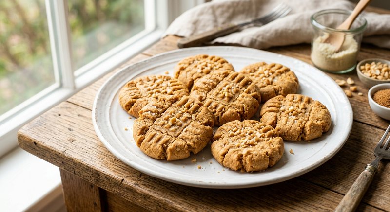 Gluten-Free Peanut Butter Cookies — desserts recipe, serves 4
