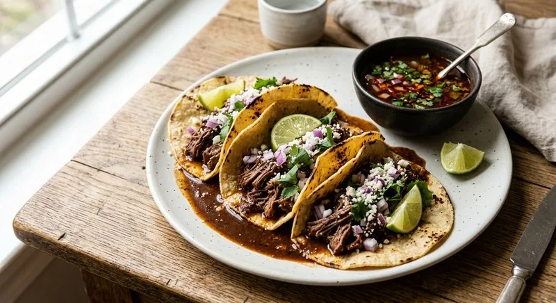 Gluten-Free Birria Tacos with Corn Tortillas