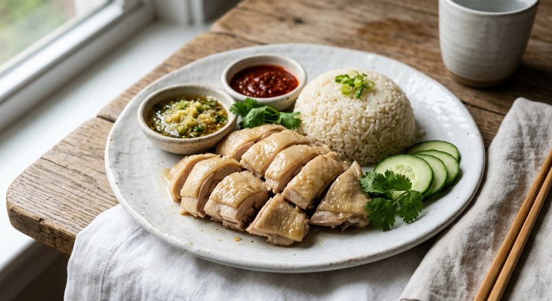 Gluten-Free Hainanese Chicken Rice — dinner recipe, serves 4