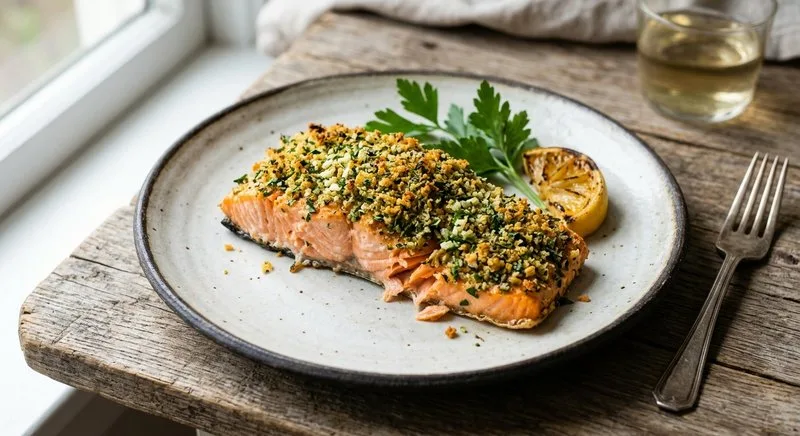 Gluten-Free Herb-Crusted Salmon