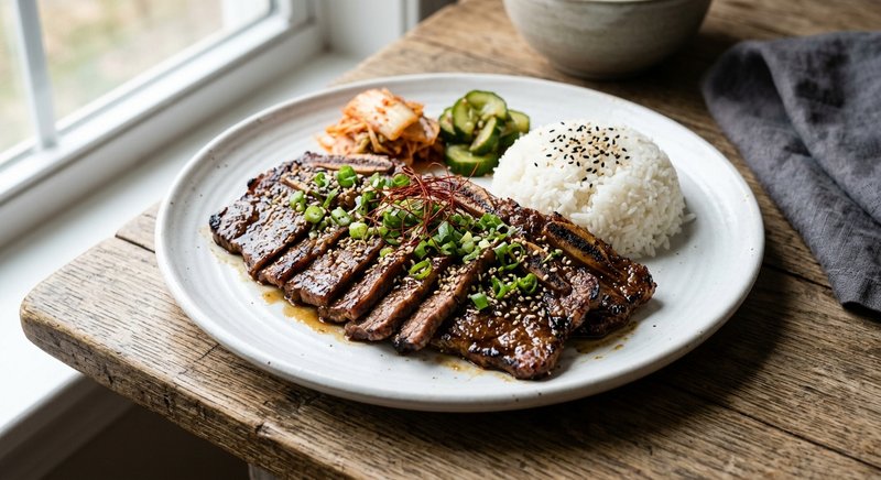 Gluten-Free Korean Galbi Short Ribs — dinner recipe, serves 4