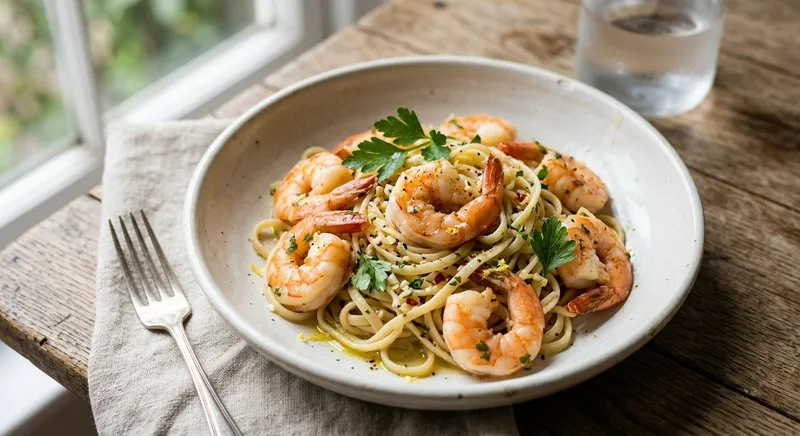 Gluten-Free Prawn Linguine