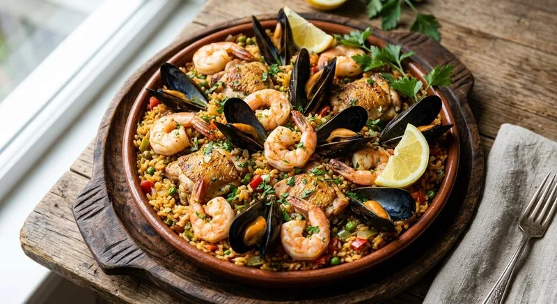 Gluten-Free Seafood Paella