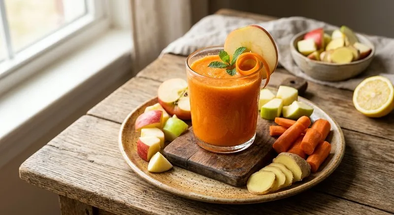 Gluten-Free Apple Carrot Ginger Juice