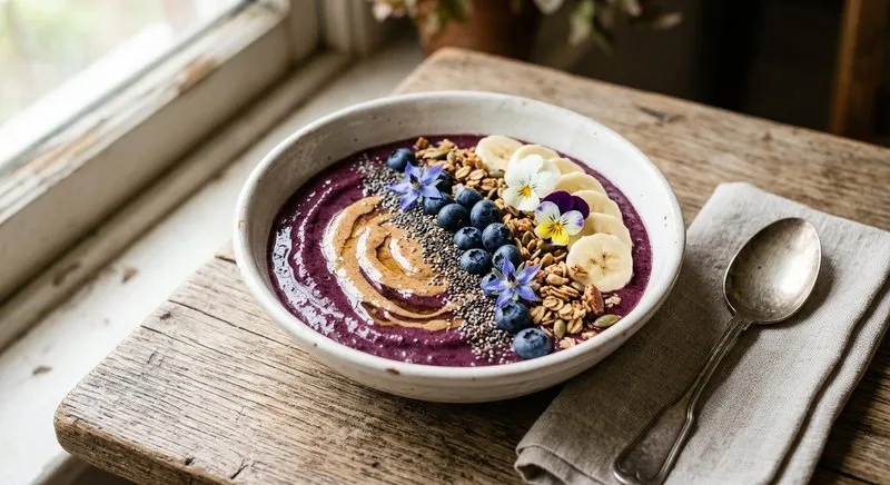 Gluten-Free Blueberry Acai Smoothie