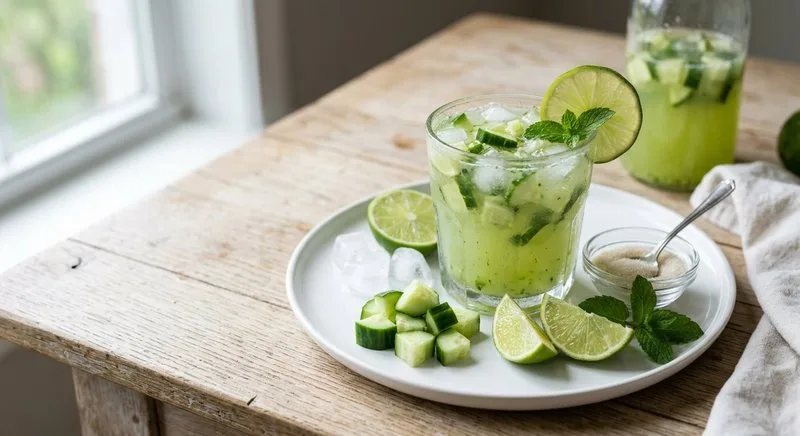 Gluten-Free Cucumber Lime Agua Fresca
