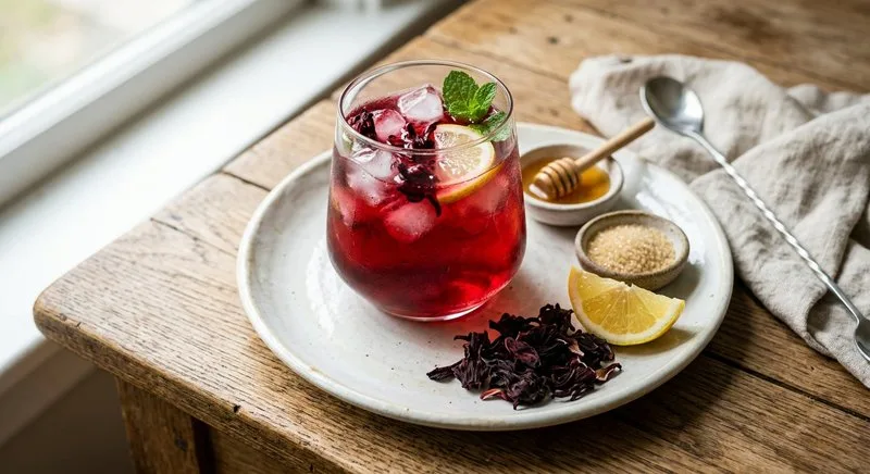 Gluten-Free Hibiscus Iced Tea
