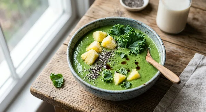 Gluten-Free Kale Pineapple Smoothie