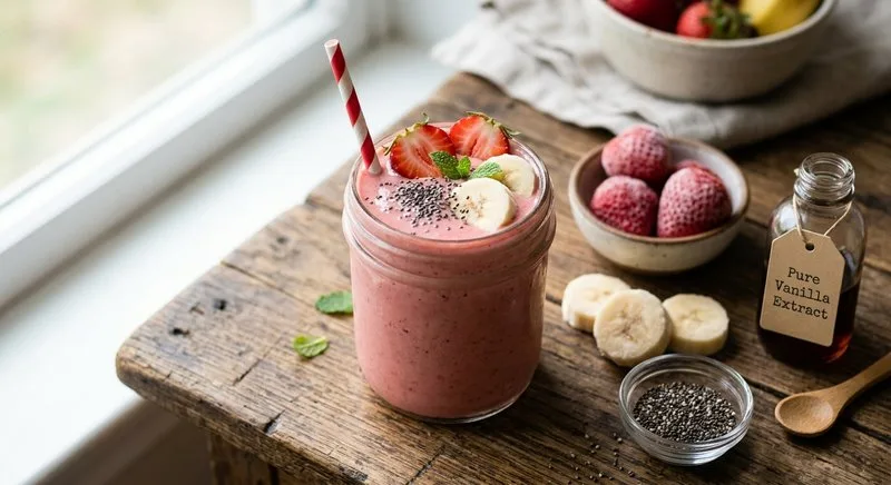 Gluten-Free Kids Strawberry Banana Smoothie