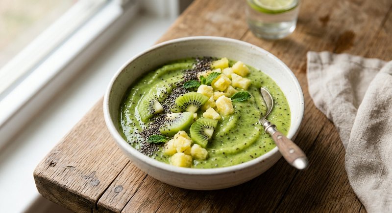 Gluten-Free Kiwi Lime Smoothie — drinks and smoothies recipe, serves 2