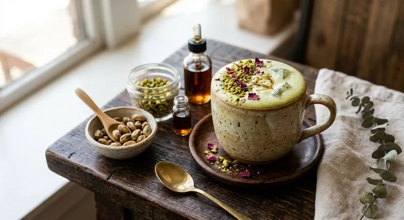 Gluten-Free Pistachio Milk Latte