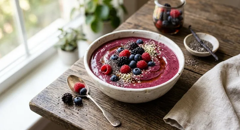 Gluten-Free Triple Berry Smoothie