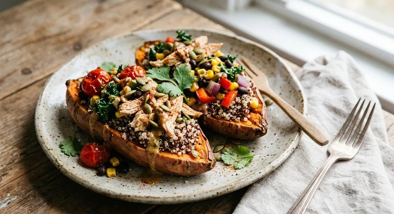 Gluten-Free Baked Sweet Potato Bowl