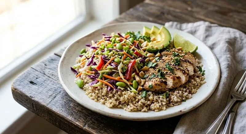 Gluten-Free Cabbage Slaw Bowl