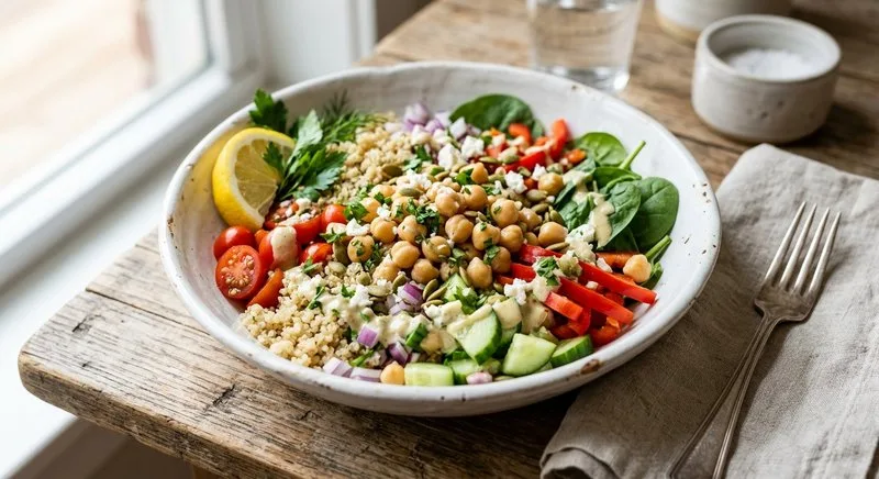 Gluten-Free Chickpea Salad Bowl