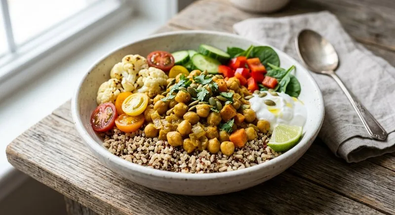 Gluten-Free Curried Chickpea Bowl