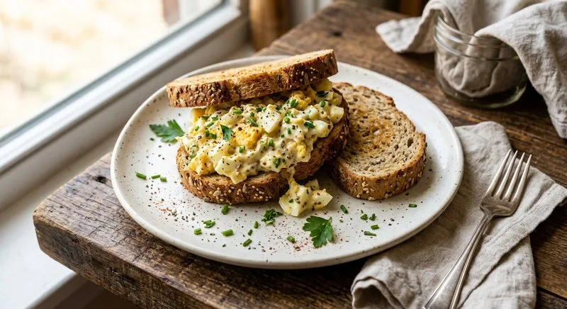 Gluten-Free Egg Salad on Bread