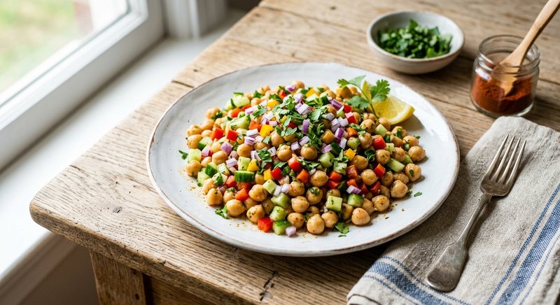 Gluten-Free Moroccan Chickpea Salad — lunch recipe, serves 4