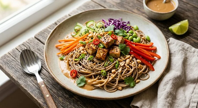 Gluten-Free Peanut Soba Noodle Bowl