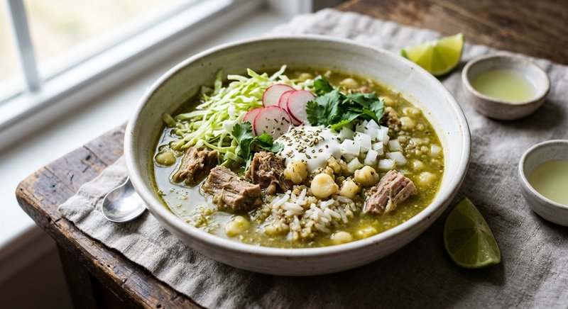 Gluten-Free Pozole Verde — lunch recipe, serves 4