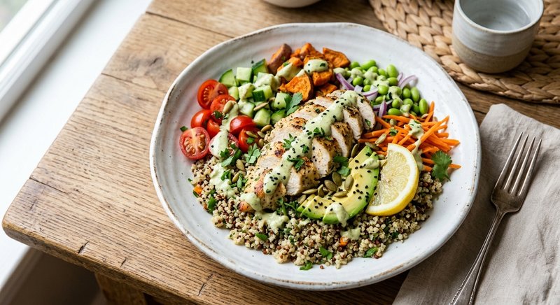 Gluten-Free Quinoa Grain Bowl — lunch recipe, serves 4