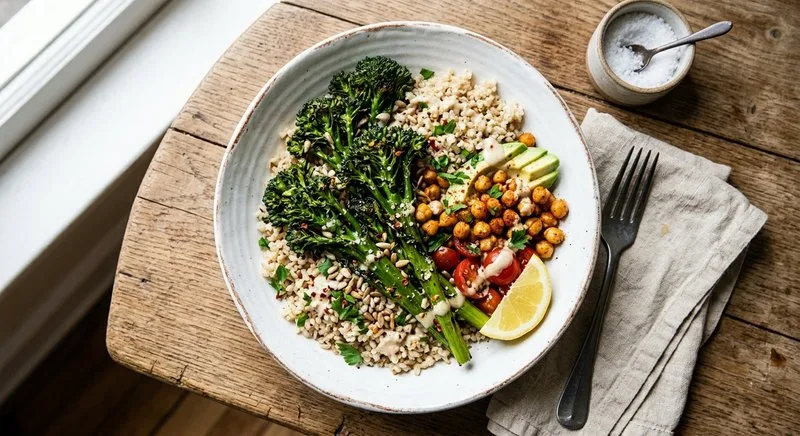 Gluten-Free Roasted Broccolini Bowl