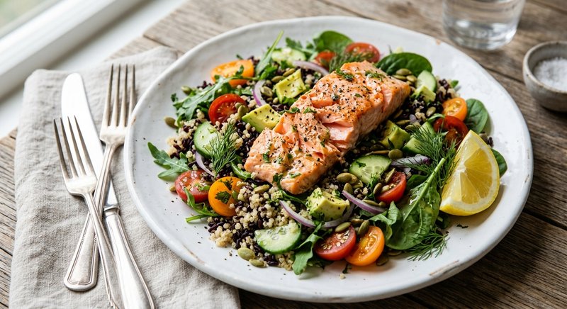 Gluten-Free Salmon Salad — lunch recipe, serves 4