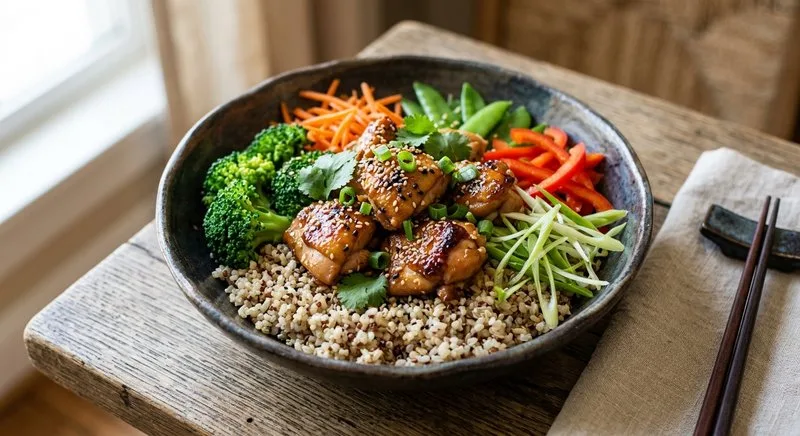 Gluten-Free Sesame Ginger Chicken Bowl